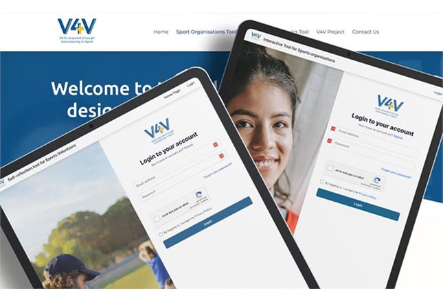 New Practical Online Support for Sport Organisations and Volunteers: Launch of the V4V Sport Volunteering Tools news article image