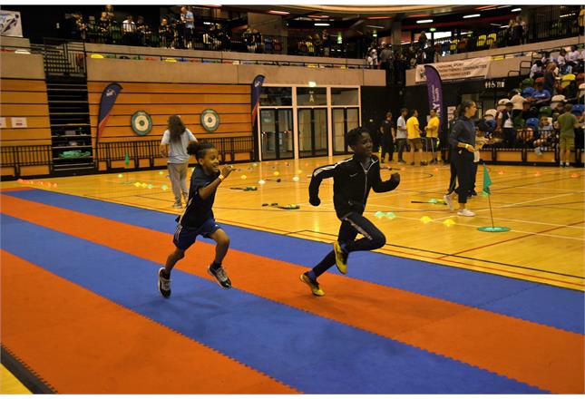 London 2012 legacy celebrated as 1,100 young people get the opportunity to try new sports at Copper Box Arena news article image