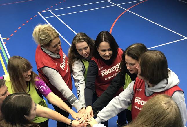 Handball Mammas' hitting the court together news article image